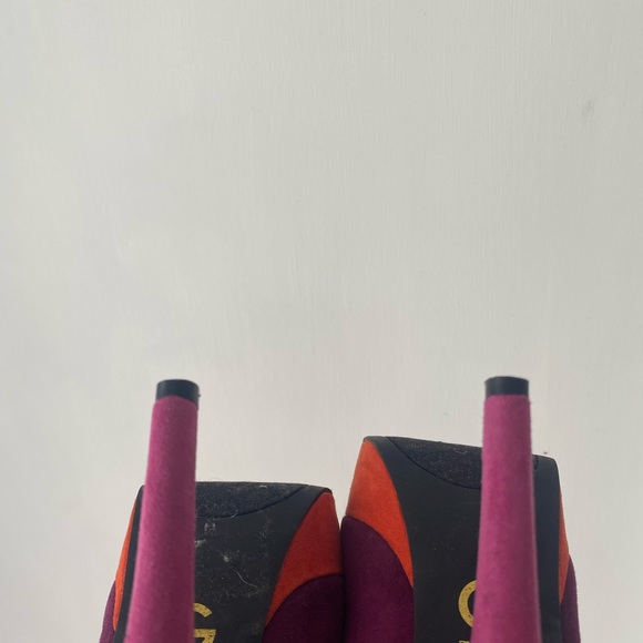 Platform Block Color Heels - Picture 4 of 6